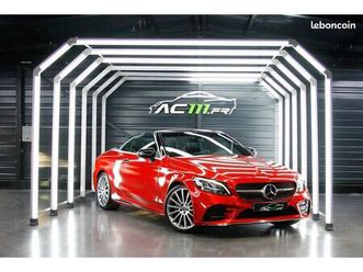 mercedes classe c cabriolet 220 d 194ch amg line 9g-tronic origine france / covering rouge / c220d