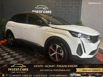 peugeot 3008 1.2i 130ch bv eat8 finition gt - courroie sous garantie constructeur