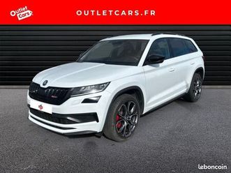 skoda kodiaq 2.0 bi-tdi 240ch scr rs 4x4 dsg euro6d-t 5 places