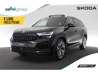 škoda kodiaq sportline business 1.5 tsi phev 150 kw / 204 pk €3.000,- inruilpremie! | trekhaak | panormadak | light & view pakket | 20 inch rila aero velgen