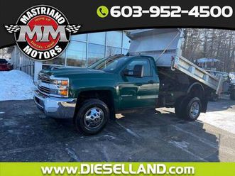 2018 chevrolet chevy silverado 3500hd 4x4 6.6l l5p duramax diesel stainless dump
