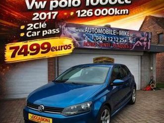 ② vw polo 1000cc 2017 126000km — volkswagen — 2ememain