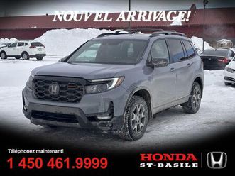 honda passport 2022 trailsport + certifie + awd + garantie + navi + toit + wow