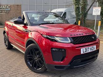 2017 land rover range rover evoque 2.0td4 hse dynamic (start/stop) convertible 2d auto