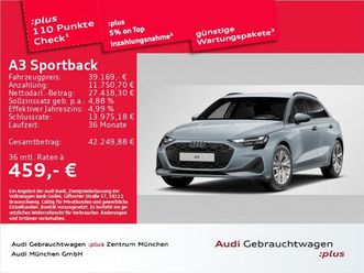 audi a3 sportback 40 tfsi e s tronic ahk/hud/navi+