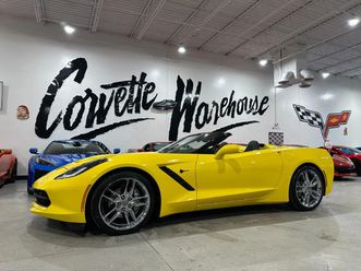2018 chevrolet corvette conv 3lt, npp, fay, 36s, auto, chromes, only 19k!