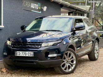 land rover, range rover évoque, coupé, 2.0 si4 16v 4wd 241ch, finition prestige, boîte automatique, crit’air 1, ct ok