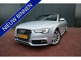 audi a5 cabriolet 1.8 tfsi sport edition automaat s-line lederen sportstoelen hoofdverwarming navigatie xenon