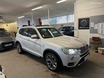 rare - bmw serie x3 30xda 258 bva8 x-line x-drive - caméra 360 - toit pano. - attelage élec. - cuir chauffant - garantie 12 mois - livraison possible