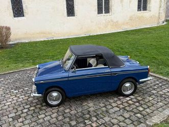 autobianchi bianchina cabrio bleue
