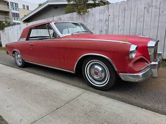1962 supercharged studebaker hawk gt coupe, 289, 4 speed, no rust