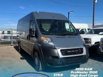 2020 ram promaster-high roof cargo van w/ folded shelving-stock#08080