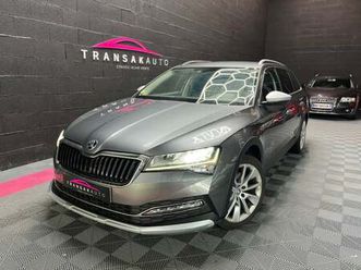 skoda superb combi 2.0 tdi 200 scr dsg7 4x4 scout / rien a prevoir / 1ere main / atellage /