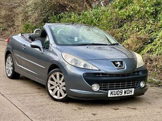 peugeot 207 cc 1.6 16v gt convertible 2dr petrol manual (155 g/km, 120 bhp)