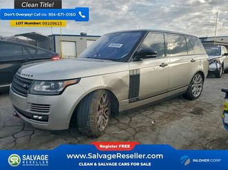 2017 land rover range rover long wheelbase supercharged