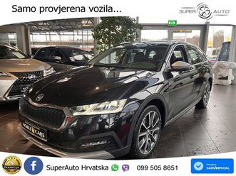 škoda octavia combi 2.0 tdi 4x4 dsg scout 200 ks, acc+kam+led+gr sjed+head+asist
