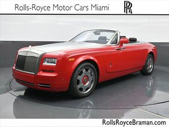 certified 2013 rolls-royce phantom drophead coupe miami fl 33137