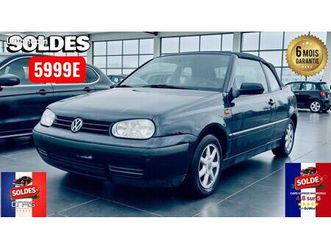 volkswagen golf cabrio 1.6 100cv carat edition garantie 6mois