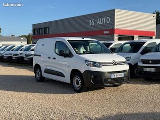 citroen berlingo van bluehdi 130ch distri neuve eat8 gps carplay camera 3 places