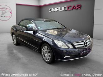 mercedes classe e cabriolet 200 cgi blueefficiency executive