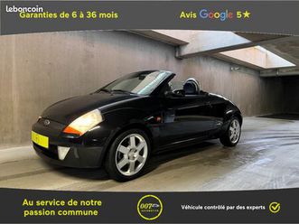 ford ka streetka 1.6 95 - intérieur cuir - sièges chauffants - climatisation - chargeur 6 cd - sors de révision - lunette arrière neuve - moteur à chaine - très