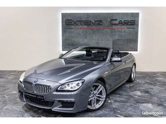 bmw 650i cabriolet (f12) lci xdrive 4.4 v8 450cv - pack m - avec 66.000 kms - malus inclus - etat exceptionnel - garantie 12 mois
