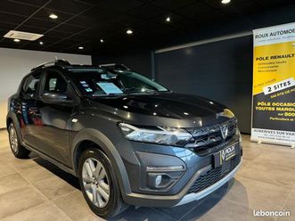 dacia sandero stepway eco-g 100 / main libre / 1ere main / camera / radar av + ar / clim auto 2021