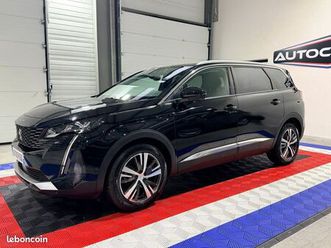 peugeot 5008 ph2 boite automatique 1,5 blue-hdi 130ch allure pack 7places / noir / attelage / carplay / camera de recule / premiere main / garantie / disponible