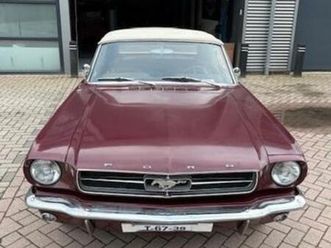 ford mustang 1965 convertible burgundy, nl kenteken — ford — marktplaats