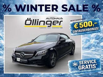 mercedes-benz c-klasse c 180 cabrio + amg line!