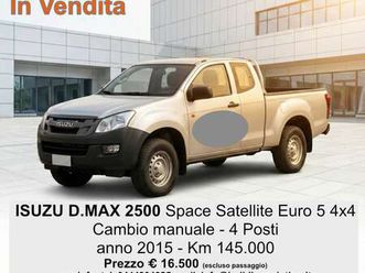 d-max ii 2012 2.5 td space satellite 4x4
