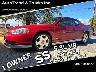 ~ss~5.3l v8~low miles~2007 chevy monte carlo ss~lthr~sunroof~wheels~