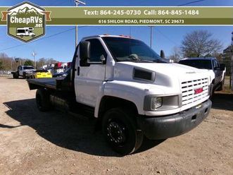 06 gmc kodiak 5500 flatbed dually 8.1 liter v8 gas 496 engine allison