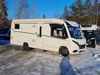 dethleffs trend i 7057 eb långbäddar, ugn, 180 hk, automat, kanonfin