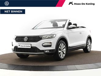 volkswagen t-roc cabrio 1.5 tsi 150pk dsg style · apple/android car play · stoelverwarming · alarm · navigatie · p-sensoren · 17'' inch ·