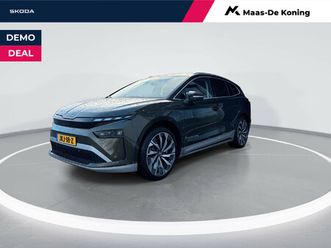 škoda enyaq 85 business edition | metallic lak | cognac leder | trekhaak wegklapbaar | business upgrade - advanced