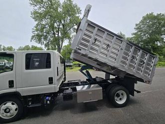 new isuzu nrr crew cab with aluminum rack dump