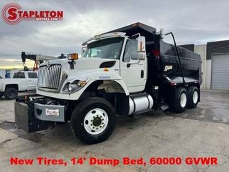 2012 international 7600 new tires, 14’ dump bed, 60000 lb gvwr