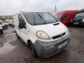 2005 vauxhall vivaro 1.9dti van 2.9t panel van diesel manual