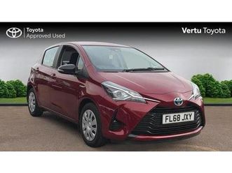 2018 toyota yaris 1.5 hybrid active 5dr cvt hybrid hatchback hatchback hybrid automatic