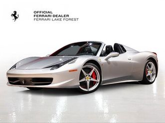 certified 2014 ferrari 458 spider lake bluff il 60044