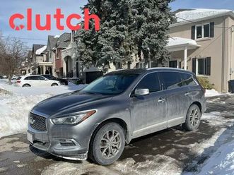 2017 infiniti qx60 base panoramic moonroof, 360 cam, heated fron