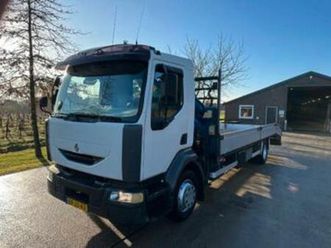 renault midlum 220 -12c / nl truck / crane mkg hlk-80 / mach — vrachtwagens — marktplaats