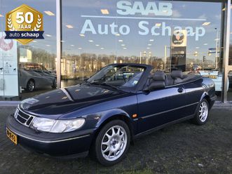 saab 900 cabrio 2.3 se | rijklaar | leer vaste trekhaak mistlampen voor blauwe kap