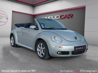 volkswagen new beetle cabriolet 1.9 tdi - 105 coast - capote neuve - sièges cuir chauffant av - régulateur - clim -...