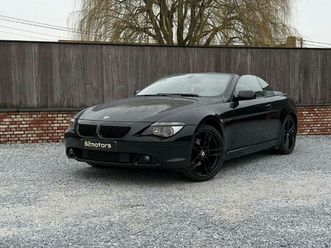 bmw série 6 630 i/cabriolet/led/leder/manueel/ohb/carplay/airco