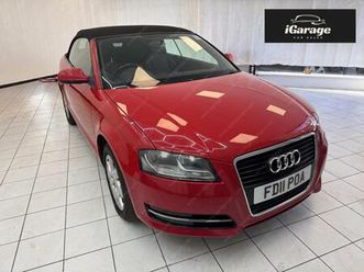 2011 audi a3 cabriolet 1.2 tfsi convertible 2dr petrol manual euro 5 (start/stop) (105 ps) convertible p...