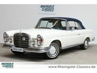 mercedes-benz 280 se weiß (050), blaues verdeck, blaues leder