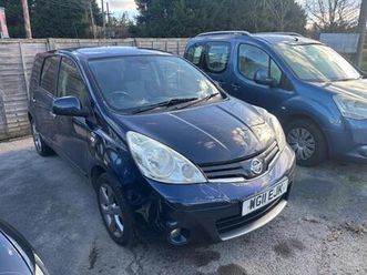 2011 nissan note 1.4 16v n-tec euro 5 5dr petrol