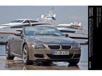 zum verkauf ein außergewöhnliches bmw m6 cabrio der baureihe e64